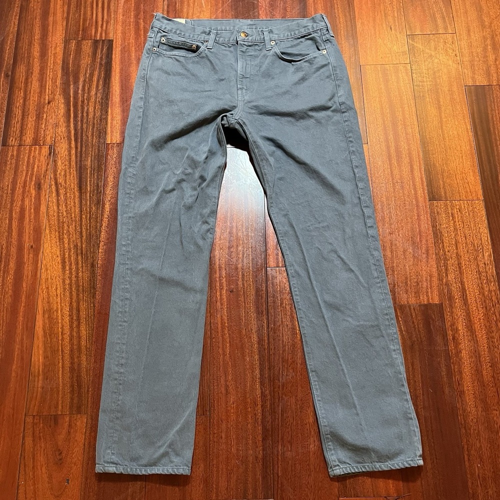 J Crew Jeans Mens 33x32 Gray 33x32 770 Made In USA Preppy Cowboy Ranch Workwear
